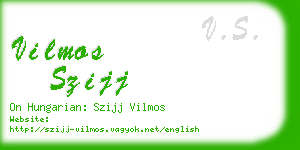 vilmos szijj business card